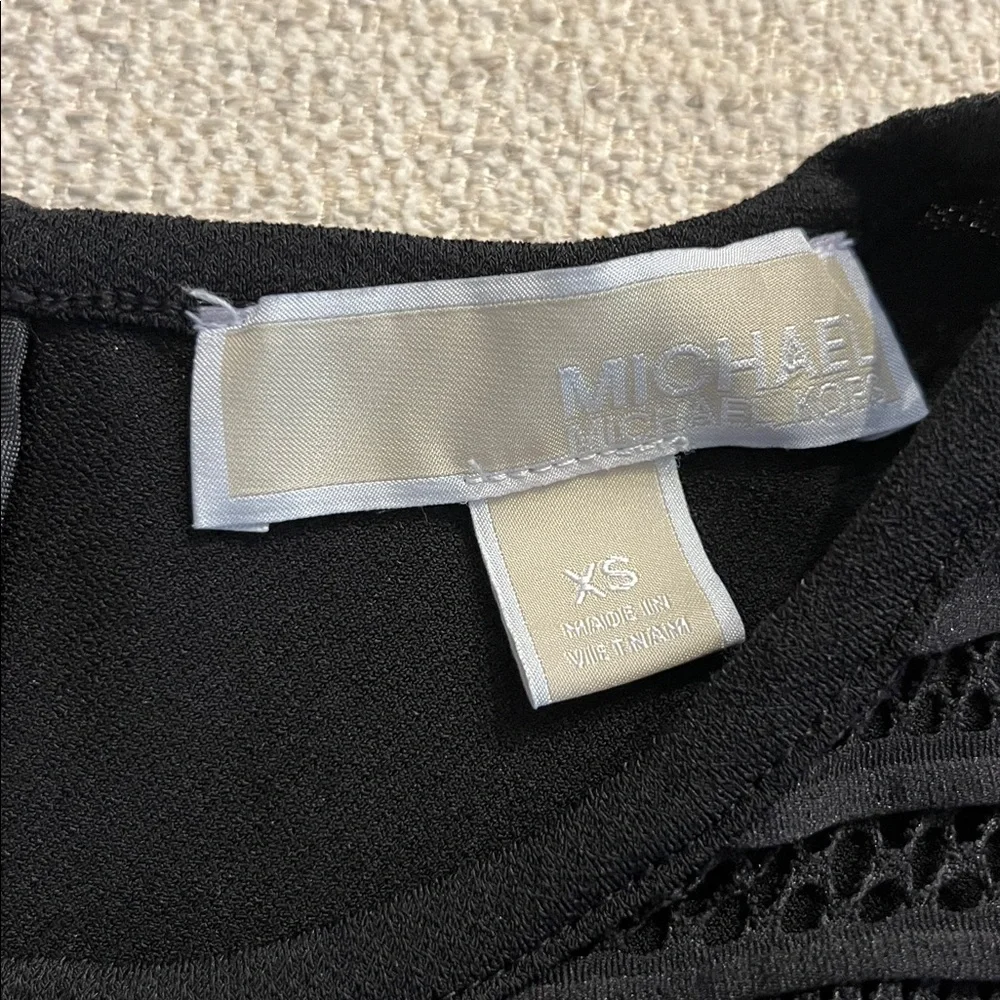 Michael Kors Black Lace-Detail Jumpsuit